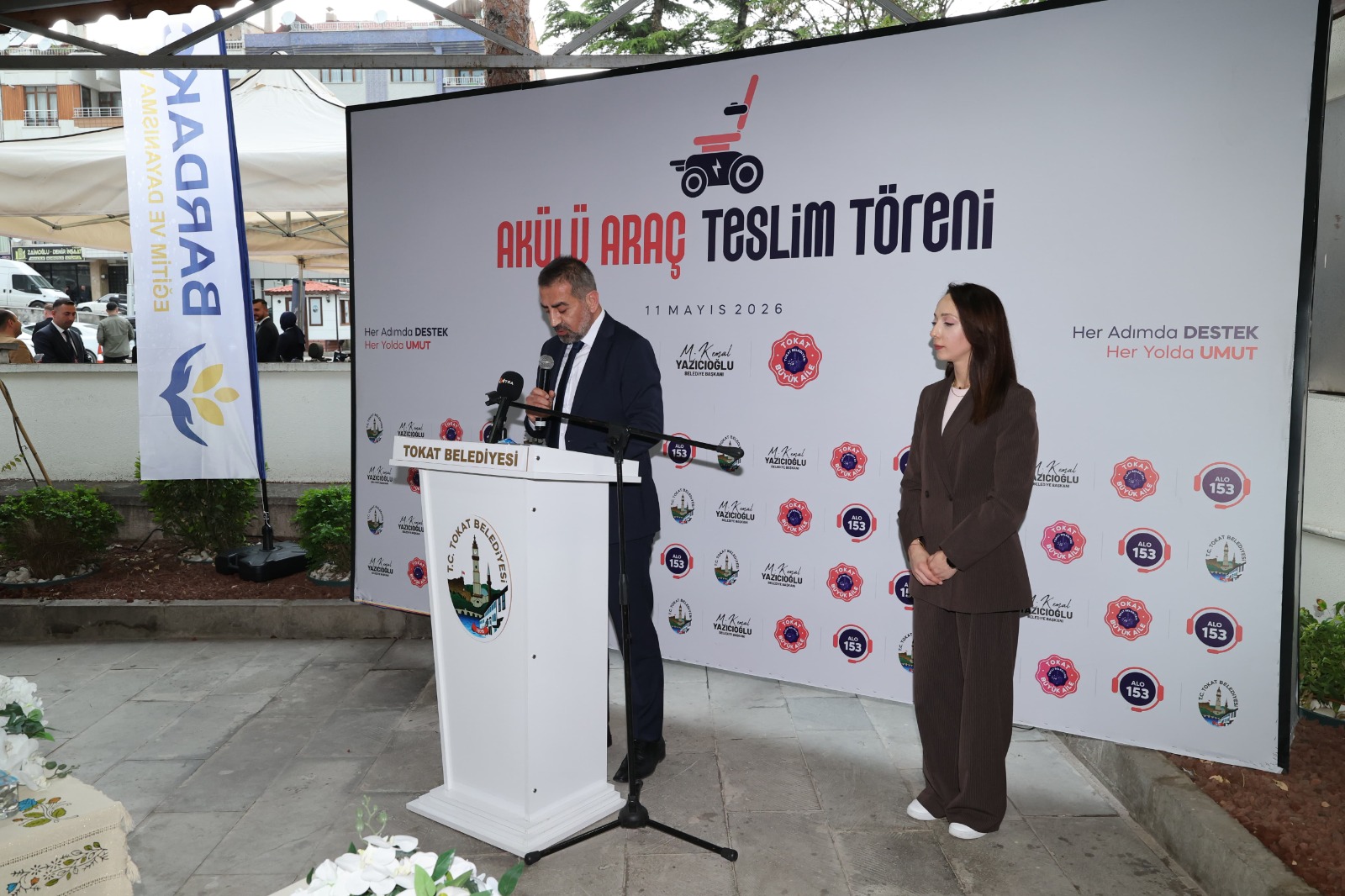 Akülü araç teslim töreni